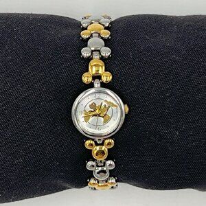 Disney SII Marketing Mickey Mouse Wristwatch MU0188 Gold/Silver Band